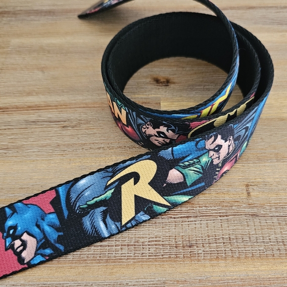 DC COMICS BATMAN Lot of 2 Men's Adjustable Belts - Picture 3 of 6